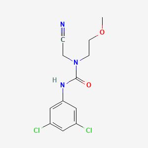 molecular formula C12H13Cl2N3O2 B15441083 N-(Cyanomethyl)-N'-(3,5-dichlorophenyl)-N-(2-methoxyethyl)urea CAS No. 66429-75-2
