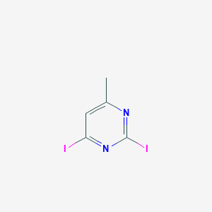 molecular formula C5H4I2N2 B15441150 2,4-Diiodo-6-methylpyrimidine CAS No. 66298-48-4