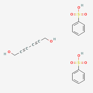 molecular formula C18H18O8S2 B15441152 Benzenesulfonic acid;hexa-2,4-diyne-1,6-diol CAS No. 73130-96-8