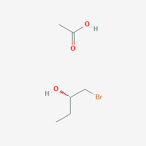 molecular formula C6H13BrO3 B15441175 Acetic acid--(2S)-1-bromobutan-2-ol (1/1) CAS No. 72952-76-2