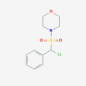 molecular formula C11H14ClNO3S B15441224 4-[Chloro(phenyl)methanesulfonyl]morpholine CAS No. 71376-64-2