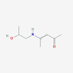 molecular formula C8H15NO2 B15441270 4-[(2-Hydroxypropyl)amino]pent-3-en-2-one CAS No. 68839-61-2
