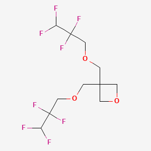molecular formula C11H14F8O3 B15441310 Oxetane, 3,3-bis[(2,2,3,3-tetrafluoropropoxy)methyl]- CAS No. 67416-37-9