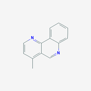 molecular formula C13H10N2 B15441312 4-Methylbenzo[h][1,6]naphthyridine CAS No. 70092-63-6