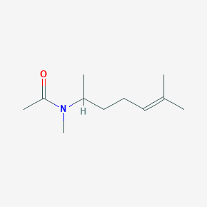 molecular formula C11H21NO B15441341 N-Methyl-N-(6-methylhept-5-EN-2-YL)acetamide CAS No. 65783-50-8