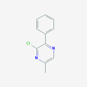 molecular formula C11H9ClN2 B15441351 3-Chloro-5-methyl-2-phenylpyrazine CAS No. 72875-88-8