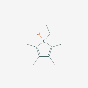 molecular formula C11H17Li B15441365 lithium;5-ethyl-1,2,3,4-tetramethylcyclopenta-1,3-diene CAS No. 71237-30-4
