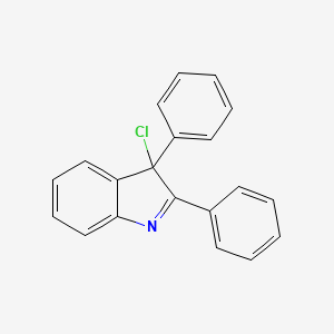 molecular formula C20H14ClN B15441376 3-Chloro-2,3-diphenyl-3H-indole CAS No. 65837-34-5