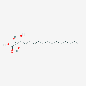 molecular formula C16H32O5 B15441394 2,2,3-Trihydroxyhexadecanoic acid CAS No. 71628-40-5