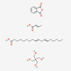 molecular formula C35H54O11 B15441408 2-Benzofuran-1,3-dione;2,2-bis(hydroxymethyl)propane-1,3-diol;but-2-enoic acid;octadeca-9,12-dienoic acid CAS No. 68855-15-2