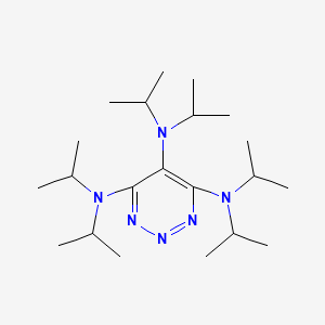 molecular formula C21H42N6 B15441423 N~4~,N~4~,N~5~,N~5~,N~6~,N~6~-Hexa(propan-2-yl)-1,2,3-triazine-4,5,6-triamine CAS No. 70611-09-5