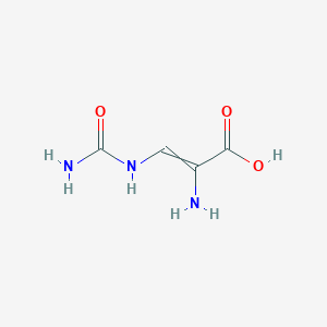 molecular formula C4H7N3O3 B15441430 2-Amino-3-(carbamoylamino)prop-2-enoic acid CAS No. 65746-44-3