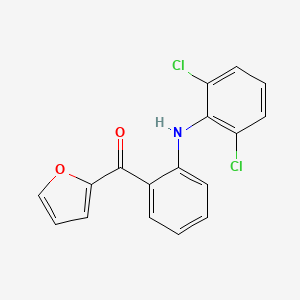 molecular formula C17H11Cl2NO2 B15441481 [2-(2,6-Dichloroanilino)phenyl](furan-2-yl)methanone CAS No. 66115-86-4