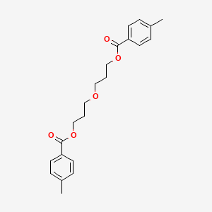 molecular formula C22H26O5 B15441653 Benzoic acid, 4-methyl-, oxydi-3,1-propanediyl ester CAS No. 72138-87-5