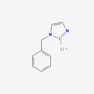 molecular formula C10H9LiN2 B15441658 Lithium, [1-(phenylmethyl)-1H-imidazol-2-yl]- CAS No. 66335-46-4
