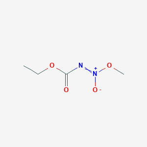 molecular formula C4H8N2O4 B15441674 Ethyl 2-methoxy-2-oxo-2lambda~5~-diazene-1-carboxylate CAS No. 66017-36-5