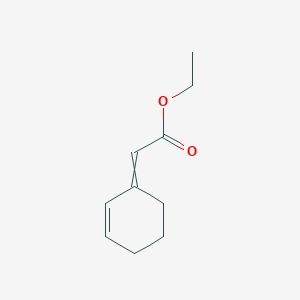 molecular formula C10H14O2 B15441696 Ethyl (cyclohex-2-en-1-ylidene)acetate CAS No. 71055-13-5