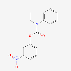 molecular formula C15H14N2O4 B15441718 (3-nitrophenyl) N-ethyl-N-phenylcarbamate CAS No. 73147-21-4