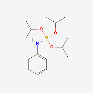 molecular formula C15H27NO3Si B15441735 N-Phenyl-1,1,1-tris[(propan-2-yl)oxy]silanamine CAS No. 69957-50-2