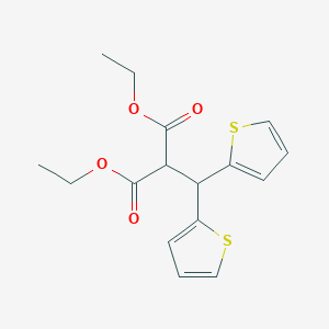molecular formula C16H18O4S2 B15441754 Diethyl [di(thiophen-2-yl)methyl]propanedioate CAS No. 65977-40-4