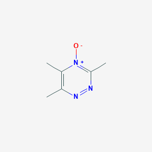 molecular formula C6H9N3O B15441808 1,2,4-Triazine, 3,5,6-trimethyl-, 4-oxide CAS No. 66086-64-4