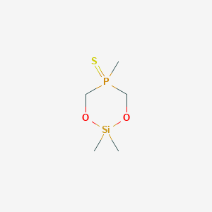 molecular formula C5H13O2PSSi B15441830 2,2,5-Trimethyl-1,3,5lambda~5~,2-dioxaphosphasilinane-5-thione CAS No. 72617-25-5