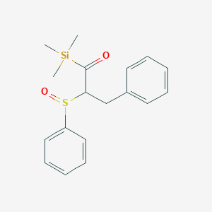 molecular formula C18H22O2SSi B15441877 2-(Benzenesulfinyl)-3-phenyl-1-(trimethylsilyl)propan-1-one CAS No. 66132-93-2