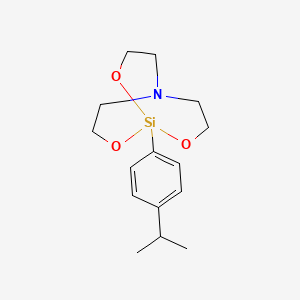 molecular formula C15H23NO3Si B15441883 5-AZA-2,8,9-TRIOXA-1-SILABICYCLO(3.3.3)UNDECANE, 1-(p-ISOPROPYLPHENYL)- CAS No. 73855-77-3