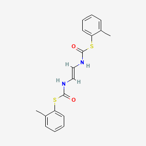 molecular formula C18H18N2O2S2 B15441911 Di-o-tolyl vinylenebis(thiocarbamate) CAS No. 73622-82-9