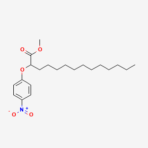 molecular formula C21H33NO5 B15441927 Methyl 2-(4-nitrophenoxy)tetradecanoate CAS No. 71130-69-3