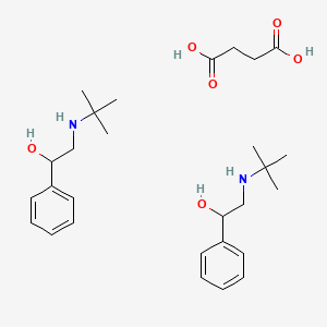 molecular formula C28H44N2O6 B15441931 butanedioic acid;2-(tert-butylamino)-1-phenylethanol CAS No. 72156-36-6