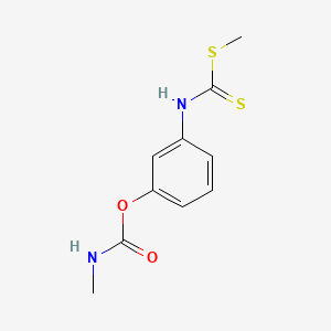molecular formula C10H12N2O2S2 B15441958 [3-(methylsulfanylcarbothioylamino)phenyl] N-methylcarbamate CAS No. 73623-11-7