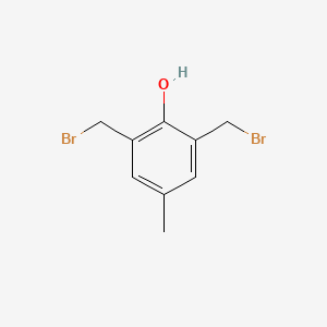 molecular formula C9H10Br2O B15441965 2,6-Bis(bromomethyl)-4-methylphenol CAS No. 72109-65-0