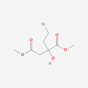 molecular formula C8H13BrO5 B15442030 Dimethyl 2-(2-bromoethyl)-2-hydroxybutanedioate CAS No. 72845-17-1