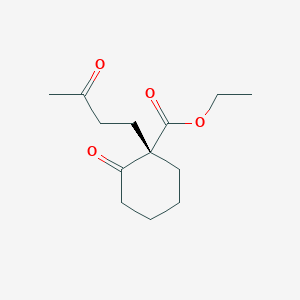 molecular formula C13H20O4 B15442049 ethyl (1S)-2-oxo-1-(3-oxobutyl)cyclohexane-1-carboxylate CAS No. 69881-58-9