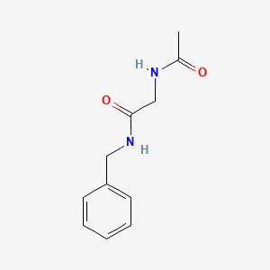 molecular formula C11H14N2O2 B15442062 Acetamide, 2-(acetylamino)-N-(phenylmethyl)- CAS No. 69753-67-9