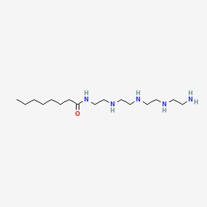 molecular formula C16H37N5O B15442078 Octanamide, N-[2-[[2-[[2-[(2-aminoethyl)amino]ethyl]amino]ethyl]amino]ethyl]- CAS No. 68133-38-0