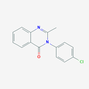 molecular formula C15H11ClN2O B154421 2-Methyl-3-(4-chlorophenyl)quinazolin-4-one CAS No. 1788-93-8