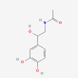 molecular formula C10H13NO4 B15442102 N-[2-(3,4-Dihydroxyphenyl)-2-hydroxyethyl]acetamide CAS No. 67083-59-4