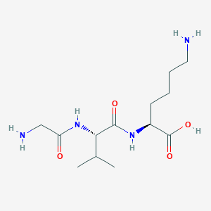molecular formula C13H26N4O4 B15442103 L-Lysine, glycyl-L-valyl- CAS No. 71227-72-0
