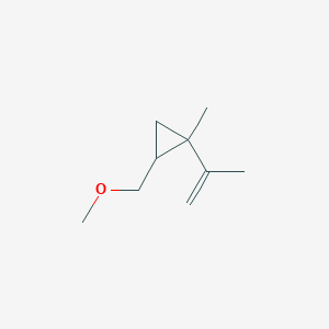 molecular formula C9H16O B15442390 2-(Methoxymethyl)-1-methyl-1-(prop-1-en-2-yl)cyclopropane CAS No. 67358-91-2