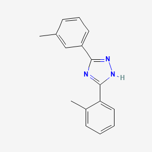 molecular formula C16H15N3 B15442419 s-Triazole, 3-(o-tolyl)-5-(m-tolyl)- CAS No. 65697-87-2