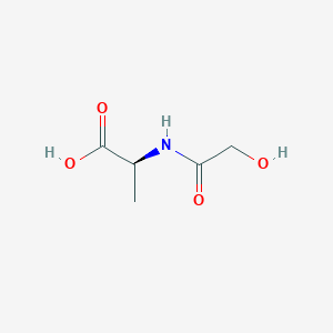 molecular formula C5H9NO4 B15442433 N-(Hydroxyacetyl)-L-alanine CAS No. 71236-04-9