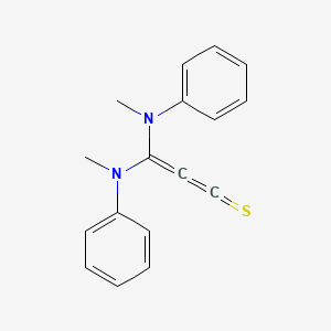 molecular formula C17H16N2S B15442506 Bis[methyl(phenyl)amino]propadiene-1-thione CAS No. 66065-79-0