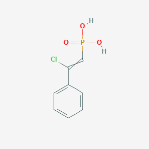 molecular formula C8H8ClO3P B15442511 Phosphonic acid, (2-chloro-2-phenylethenyl)- CAS No. 65725-00-0