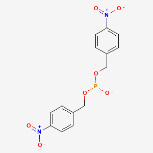 molecular formula C14H12N2O7P- B15442513 Bis[(4-nitrophenyl)methoxy]phosphanolate CAS No. 65463-54-9