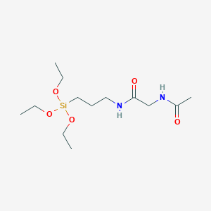 molecular formula C13H28N2O5Si B15442563 N~2~-Acetyl-N-[3-(triethoxysilyl)propyl]glycinamide CAS No. 65282-12-4