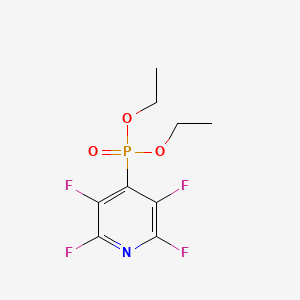 molecular formula C9H10F4NO3P B15442605 Diethyl (2,3,5,6-tetrafluoropyridin-4-yl)phosphonate CAS No. 65748-23-4