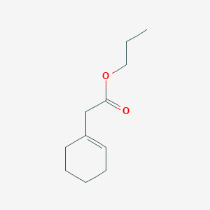 molecular formula C11H18O2 B15442616 Propyl (cyclohex-1-en-1-yl)acetate CAS No. 65792-53-2