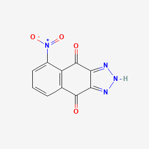 molecular formula C10H4N4O4 B15442642 5-Nitro-2H-naphtho[2,3-d][1,2,3]triazole-4,9-dione CAS No. 72364-96-6